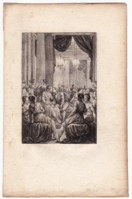 Gravure XVIIIe Ludovico Ariosto Orlando Furioso Roland Furieux Ruggero Alcina 2