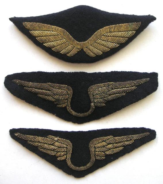 Lot De 3 Insignes Tissus Anciens - Patchs Vintage - Occasion