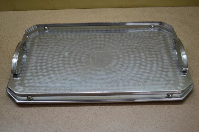 VINTAGE RETRO CHROME SERVING TRAY MADE AUSTRALIA BY Ranleigh lot 1