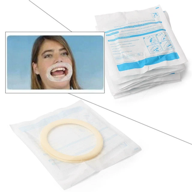 Dental Disposable Soft Lip Sterile O Shape Cheek Retractor Mouth Opener 10PCS