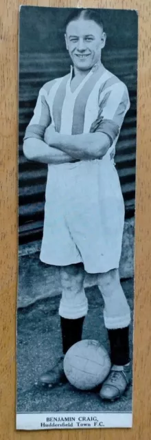 Benjamin Craig Huddersfield DC Thomson Topical Times Footballers 1937 220 x 60mm
