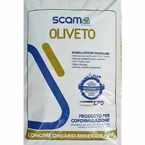 Concime oliveto fertilizzante granulare organico minerale ANTI ALTERNANZA olivo