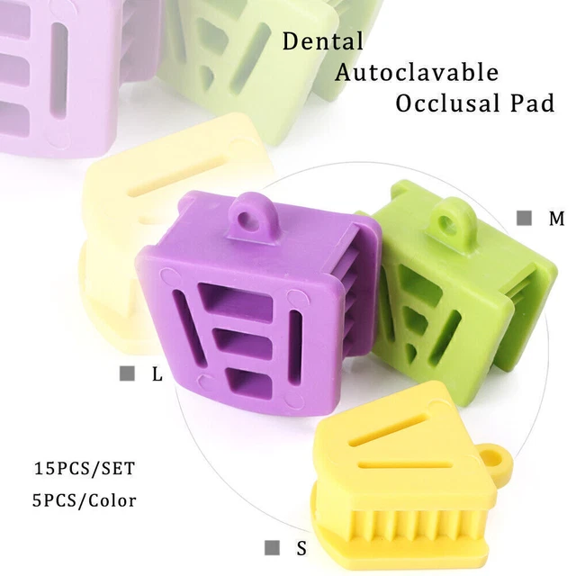 15xDental Silicone Mouth Bite Block Rubber Mouth Opener Cheek Retractor Prop