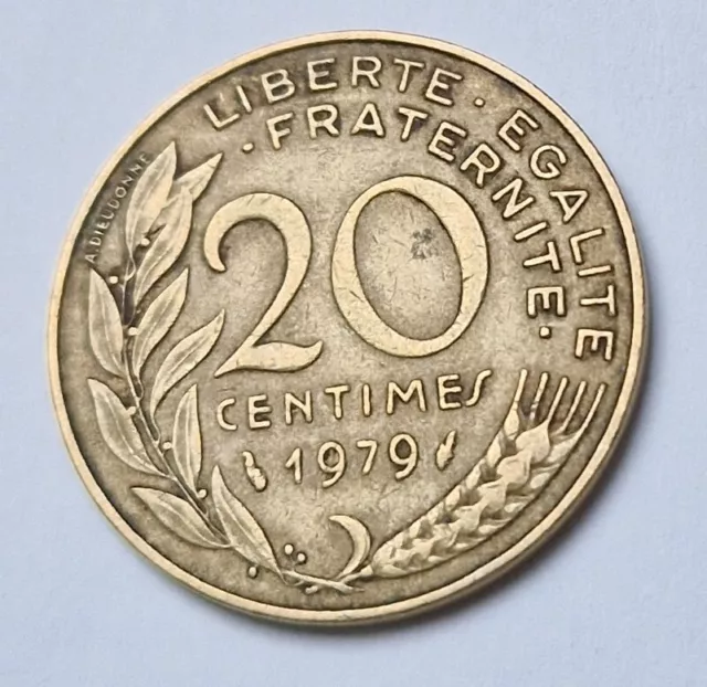 Pièce de monnaie 20 Centimes Marianne 1979 République Française