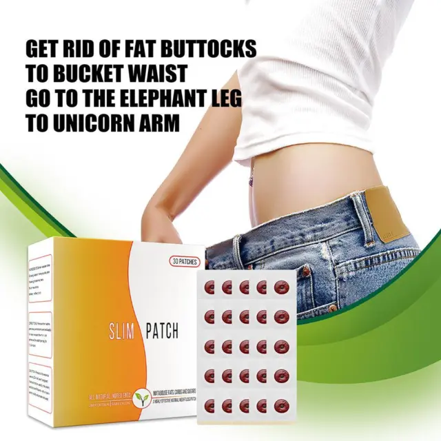 LF# 30pcs Weight Loss Navel Sticker Slim Detox Adhesive Sheet Effective Dieting