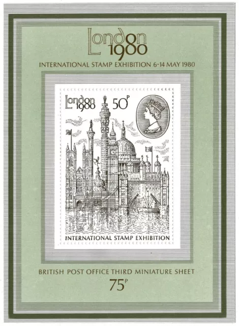 1980 GB London International Stamp Exhibition Miniature Sheet MNH MS1119 U/M