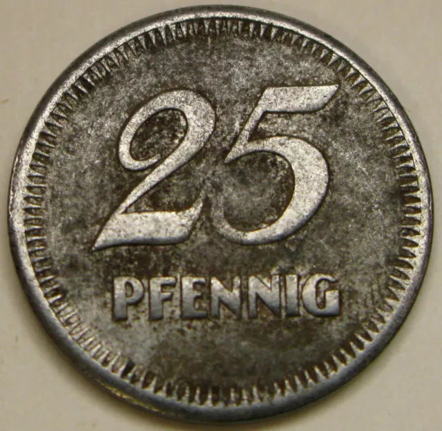 MANNHEIM (Germany) 25 Pfennig 1919 Iron Token - Notgeld / Emergency Money -1022*