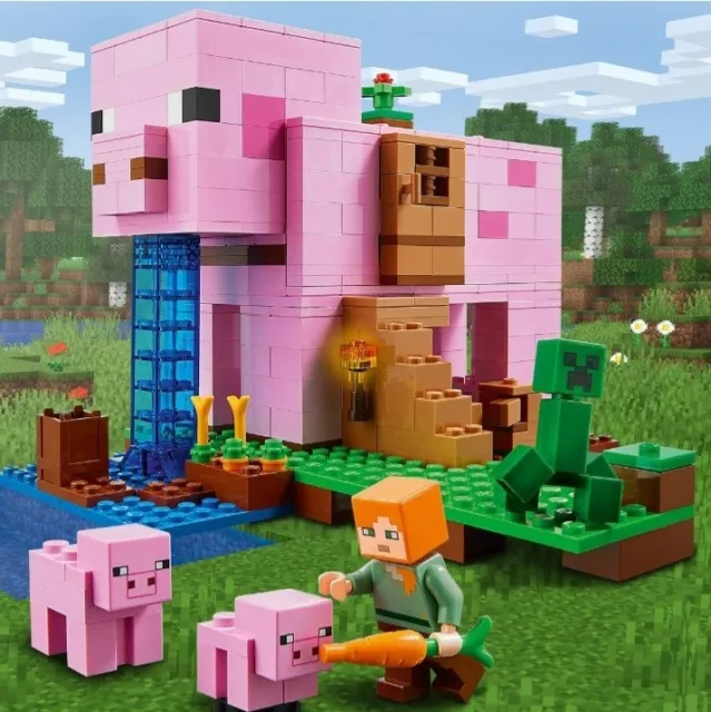 NEW LEGO Minecraft 21170 The Pig House Featuring Alex Creeper 2021 NEW 490pc