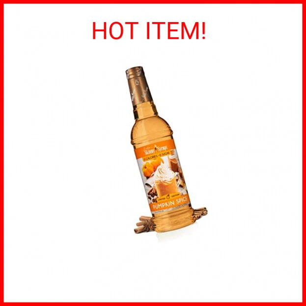 Jordan's Skinny Mixes Sugar Free Coffee Flavoring Syrup, Pumpkin Spice 25.4 Fl O