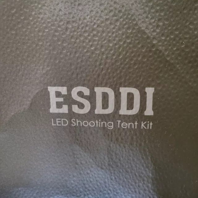 ESDDI Photo Studio Light Box 24"/60 Adjustable Brightness Portable Folding HooK