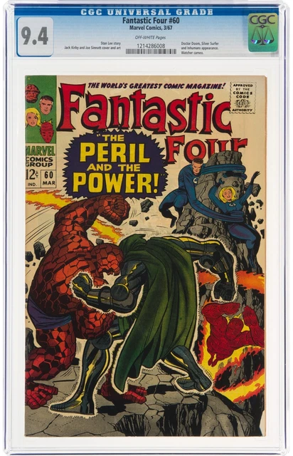 Fantastic Four #60 (Mar 1967, Marvel Comics) CGC 9.4 NM | Doctor Doom appearance