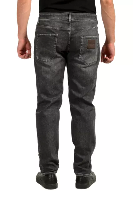 Dolce & Gabbana Men's Gray Slim Distressed Straight Leg Jeans US 40 IT 56 3