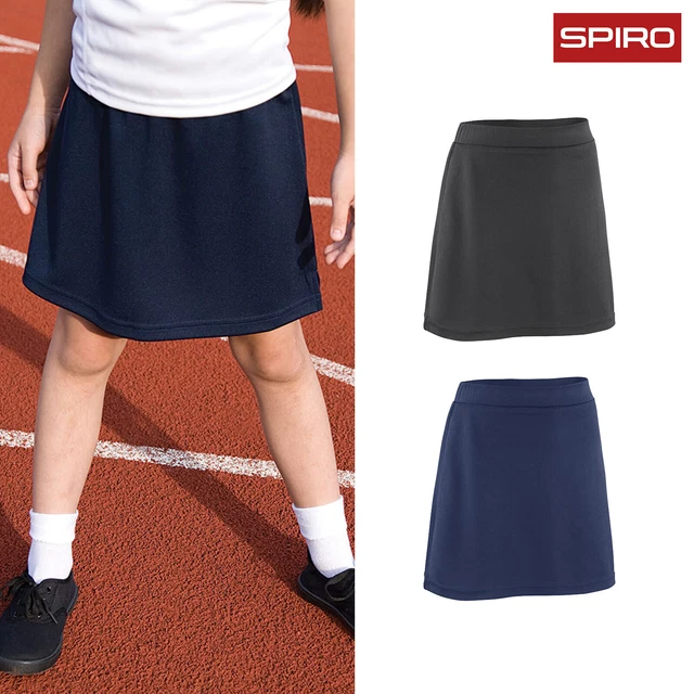 Spiro Junior Plain Skort S261J - Pantaloncini sport corsa allenamento bambini Spiro Junior Plain Skort S261J - Pantaloncini sport corsa allenamento bambini