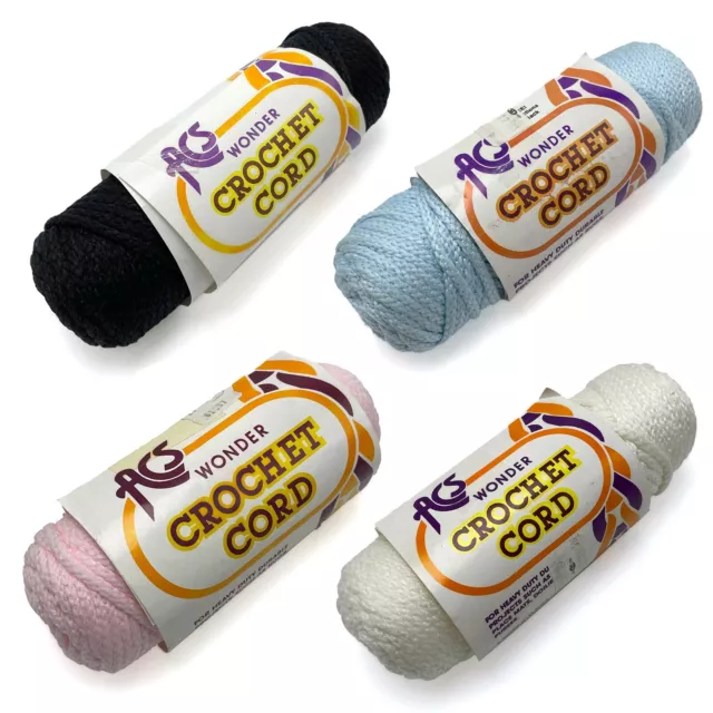 NEW WONDER Crochet Cord Macrame ACS 50 yds/Skein 3-4mm -You choose