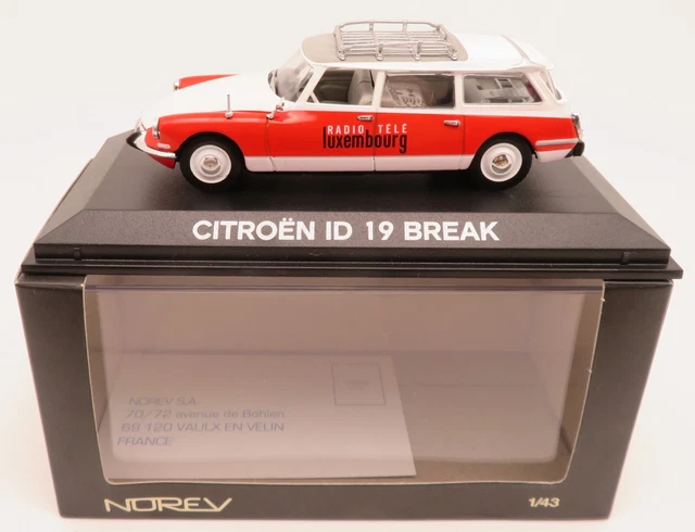 Norev 1/43 - Citroën DS ID Break Azul Blanco Rojo 1963