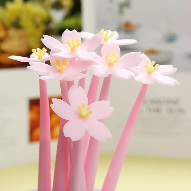 1PCS 0.5mm Creative Flowers Gel Pen Student Signature Creative Stationery Sch-EL