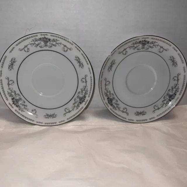 WADE FINE PORCELAIN CHINA "DIANE" 6" SAUCER MADE JAPAN Set of 2