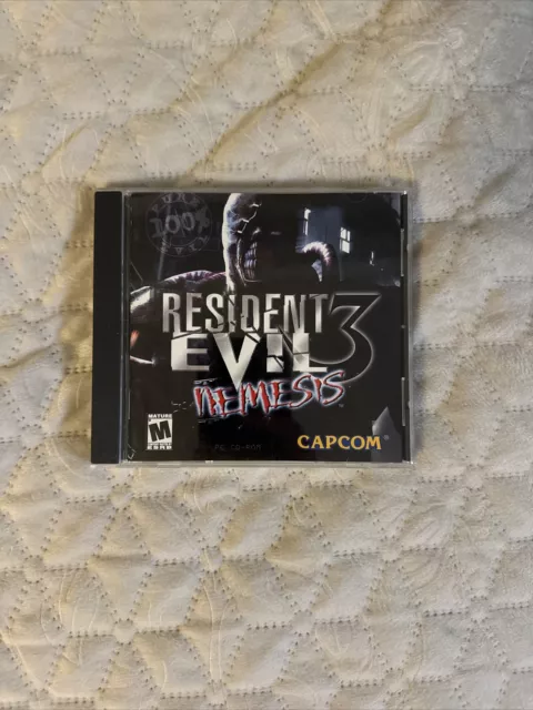 Resident Evil 3 Nemesis Capcom PC CD-ROM 2000 Game Disc & Manual