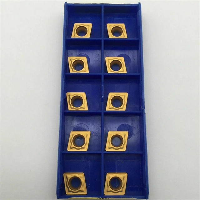 Set Portautensili Da Tornio S10K-SCLCR06 + 10 Inserti CCMT060204-HM YBC251 + Chiave – Acciaio Legato