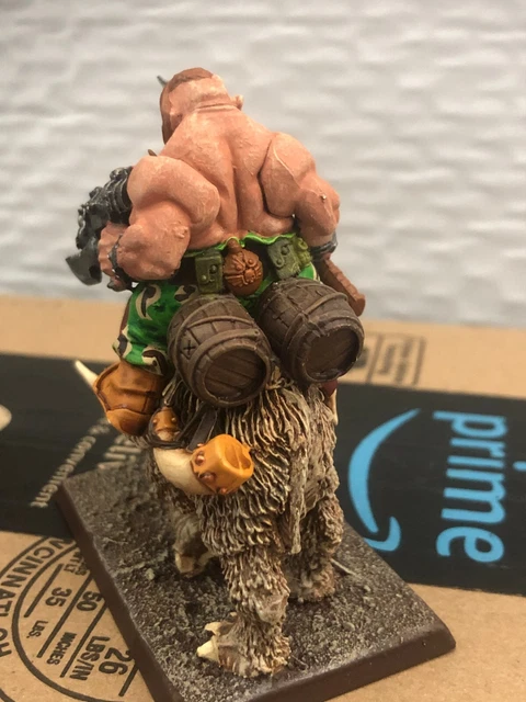 WARHAMMER OGRE RHINOX Rider Ogryn Ogor Mournfang métal bien peint OOP B ...