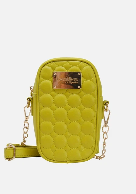 Bebe Crossbody Bag Serafina Quilted Faux Leather Teal & Lime Colors Options NWT