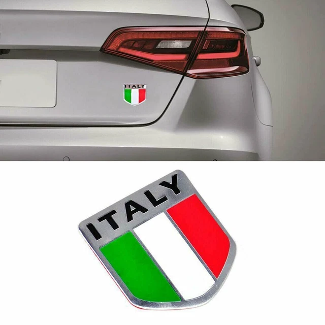 4 X Sticker Car Decal Motorcycle Flag Italy Italian Stripe Racing