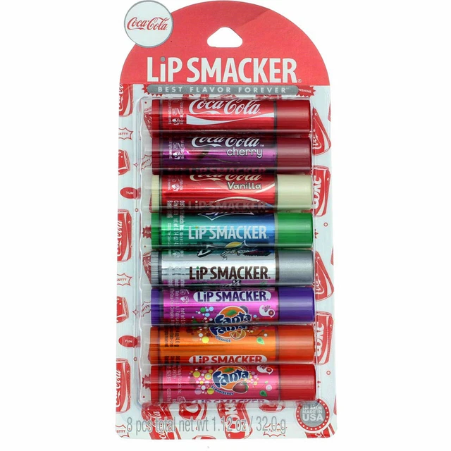Lip Smacker Soda Lip Balm, Assorted Coke & Soda, 8 Ct