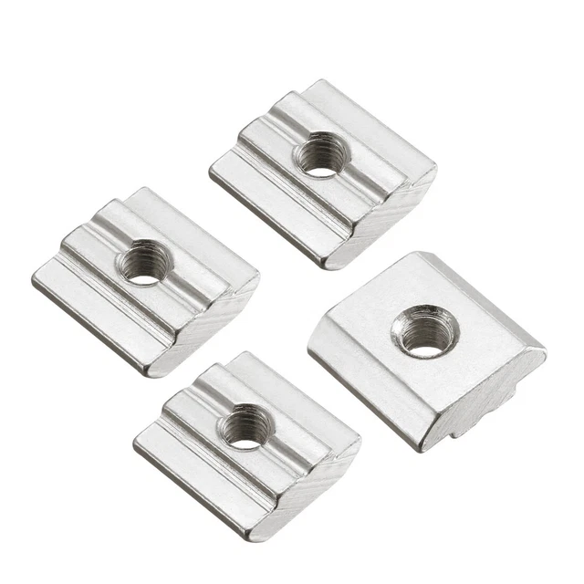 Faites glisser T-Écrou M6 fileté Pour  3030 Extrusions aluminium face 4Pcs