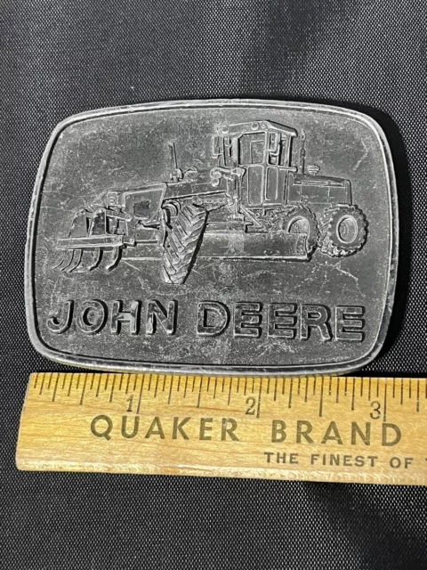 Vintage ~ 1978 ~  JOHN DEERE ~ Tractor ~ Road Grader ~ Belt Buckle ~ SIGNED