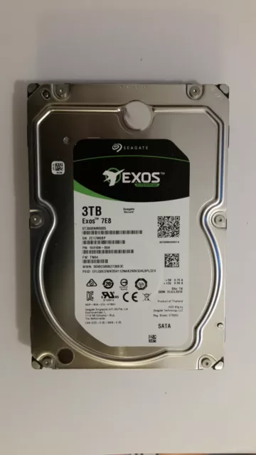 HDD 3TO SEAGATE 3.5" SATA III 6Gb/s 128MB Cache ST3000NM0005