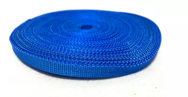 Königsblau Gurtband Polypropylen 10 mm Klebeband Taschen Riemen, 5 Meter Länge