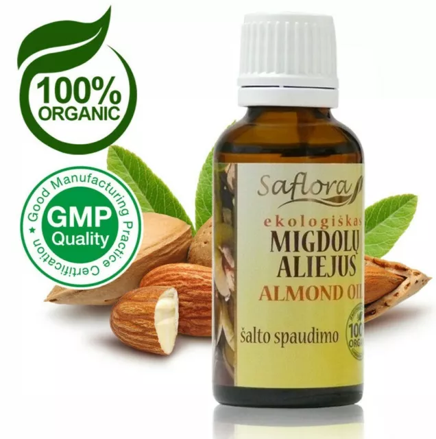 SWEET ALMOND OIL Carrier 30 ml / 1.1 oz | 100% Pure Organic Cold Pressed