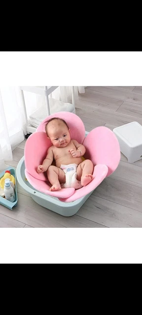AIPINQI Baby Bath Pad, Comfort Baby Flower Bath Infant Bathtub Mat Baby Bath...