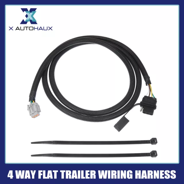 4 Way Flat Trailer Wiring Harness Plug for Nissan Frontier Xterra Pathfinder