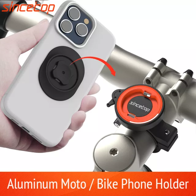 Aluminum Mountain/Road Bike Stem Handlebar Phone Mount, Adapter for AndroidApple