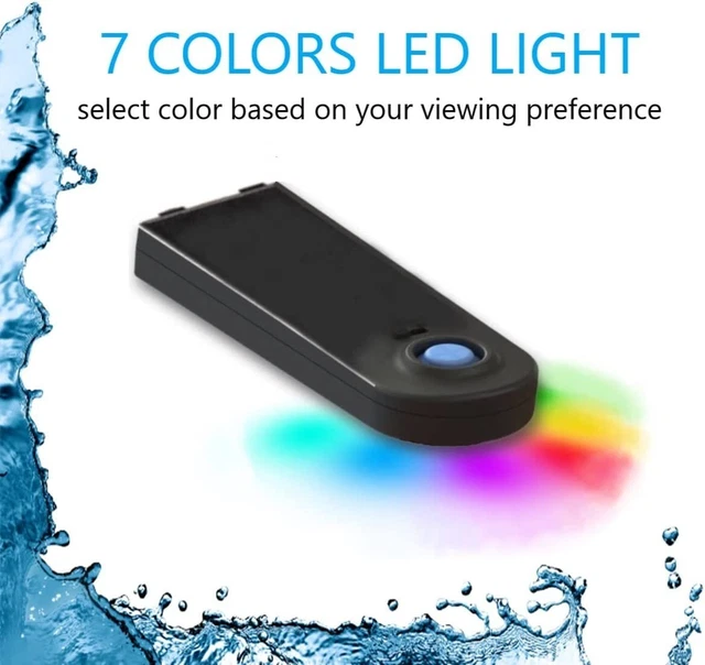 Betta View 1.5-Gallon Aquarium Cylindrical Shape with 7 Colors LED Lighting 2