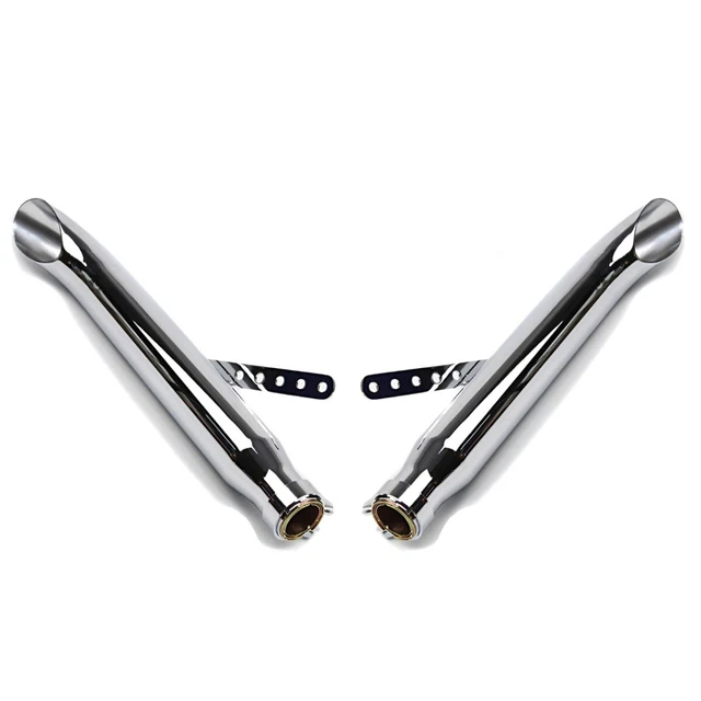 Cafe Racer Auspuff Topf Chrom Für Honda CB 750 F2 Seven Ffty RC42 1992