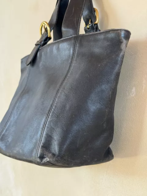 VINTAGE COACH WAVERLY Bag Black Leather 4133 $75.00 - PicClick