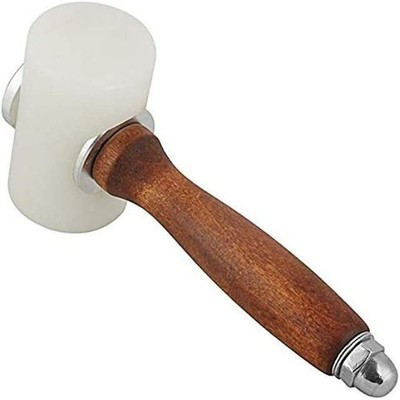 rosenice martello in nylon intagliare martello con manico in legno per artigianato in cuoio cucito 