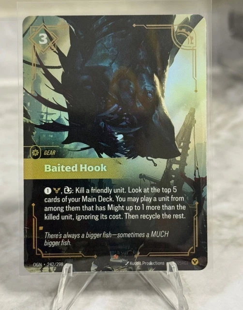 RIFTBOUND: LEAGUE OF Legends - Baited Hook 242/298 - Foil - NM £36.62 ...