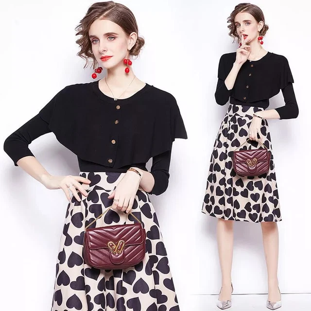 Ensemble Femme Costume Chemise Et Jupe Fourreau Noir - Taille Selon Tableau, Neuf Avec étiquettes