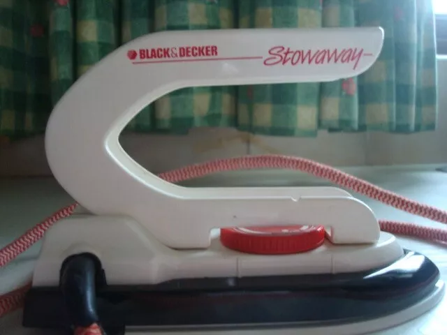 Black & Decker Stowaway Retro Travel Iron, 240V /120V, Model No. Sw100