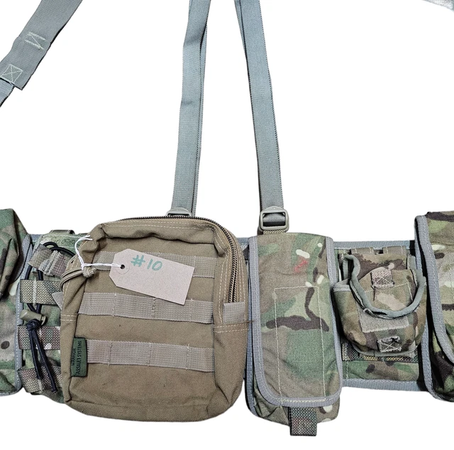BRITISH ARMY ISSUE MTP Multicam Tactical Webbing Set Belt 8 Pouches ...