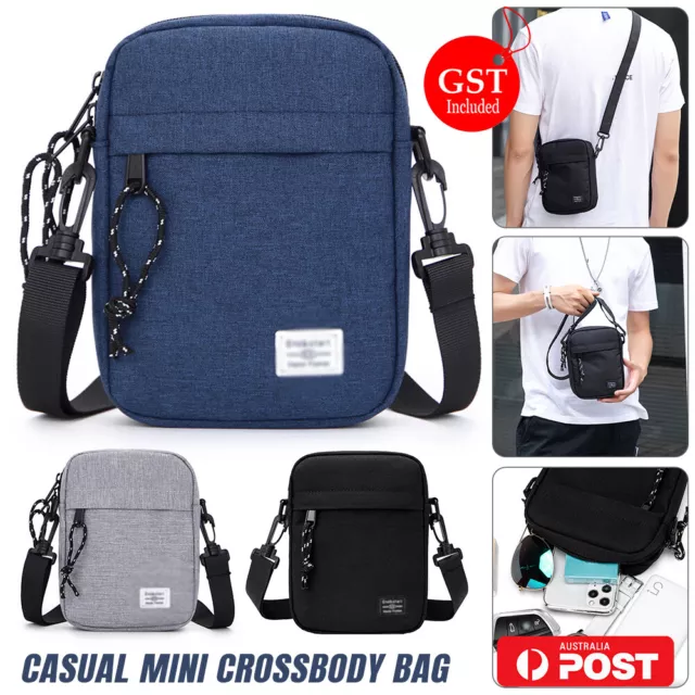 Mens Messenger Bag Crossbody Shoulder Bags Travel Bag Man Purse Small Sling Pack