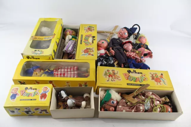 Pelham Puppets / Marionettes Vintage Assorted Inc Boxed Joblot