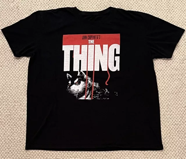 John Carpenter's "The Thing" wolf graphic T-SHIRT size M classic horror sci-fi