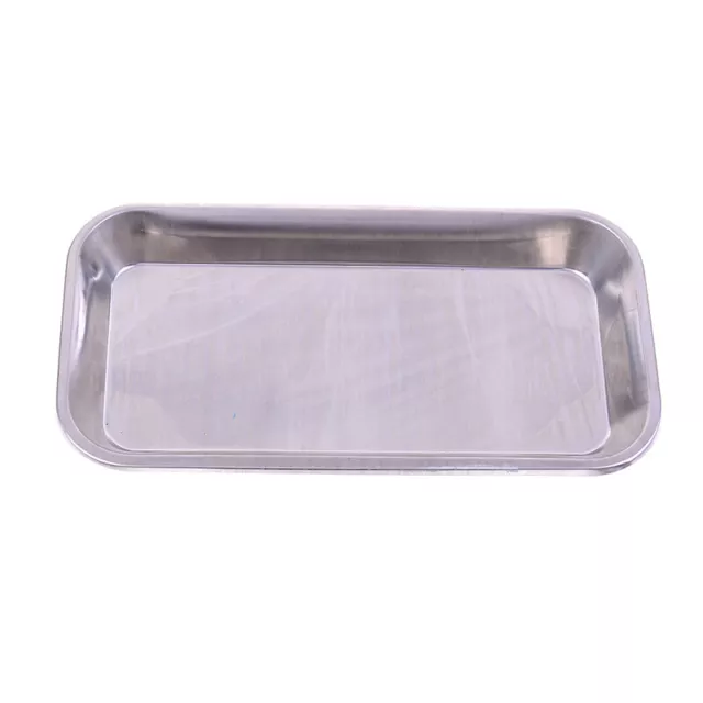 Stainless steel medical surgical tray dental dish lab instrument tools 22X12X2cm