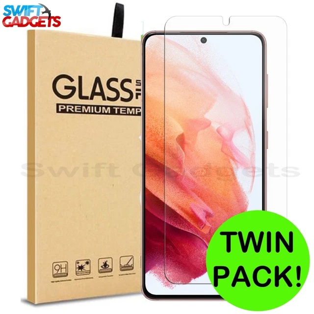 For Samsung Galaxy S21 S21 5g Tempered Glass Screen Protector Guard Twin Pack