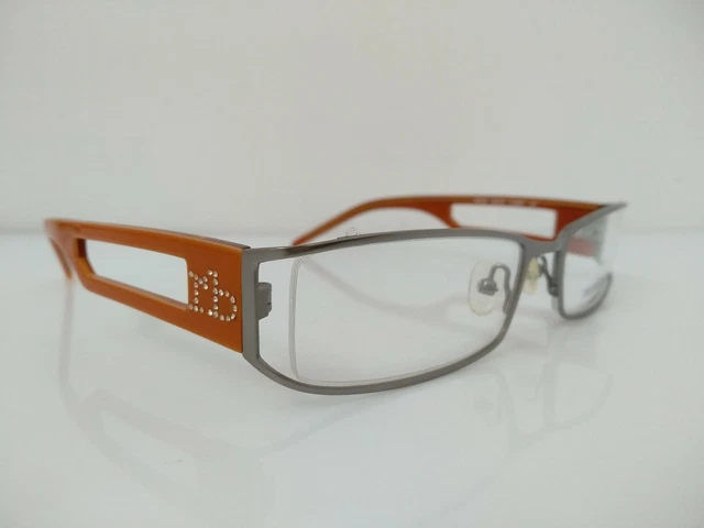 ROCCO BAROCCO OCCHIALE da vista 325 asta doppia larga arancione plastica strass EUR 35 00 PicClick IT