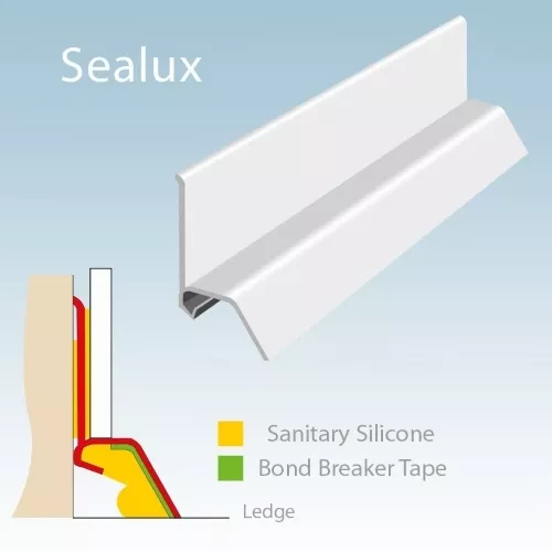 Sealux Base Seal Trim IPSL Sealing Kit for Shower Tray/Bath Edge